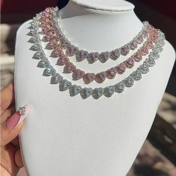 Silver Heart Necklace 16inch